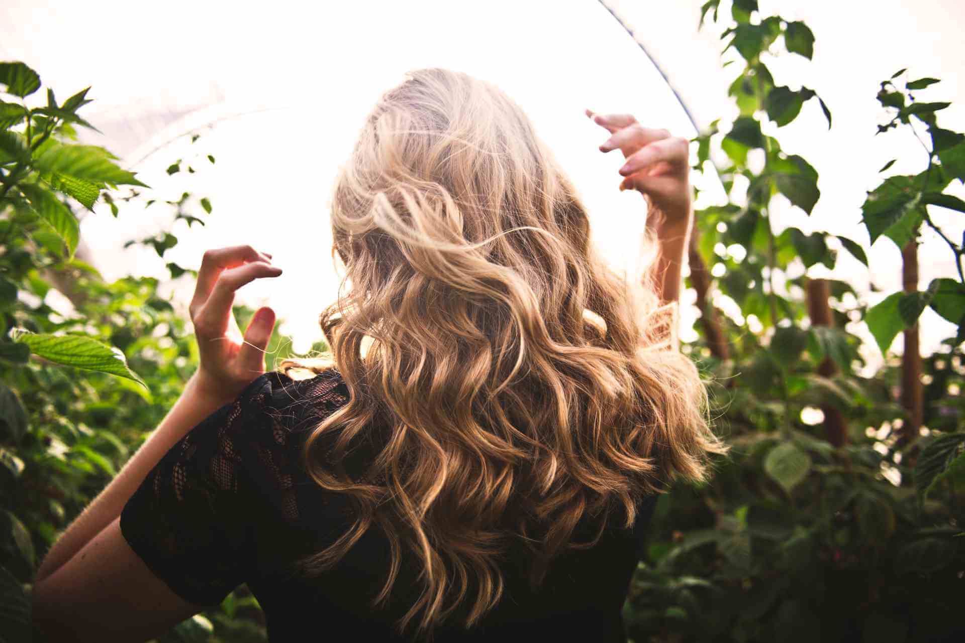 Blonde in nature